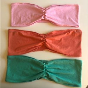 3 American Apparel Bandeaus (set!)